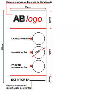 Etiqueta de manutenção